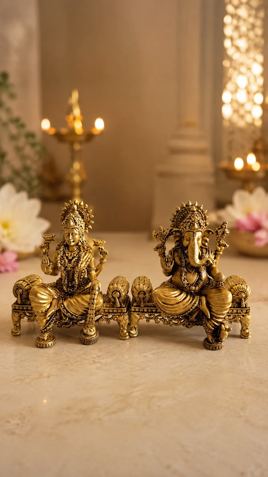 Brass Laxmi Ganesh