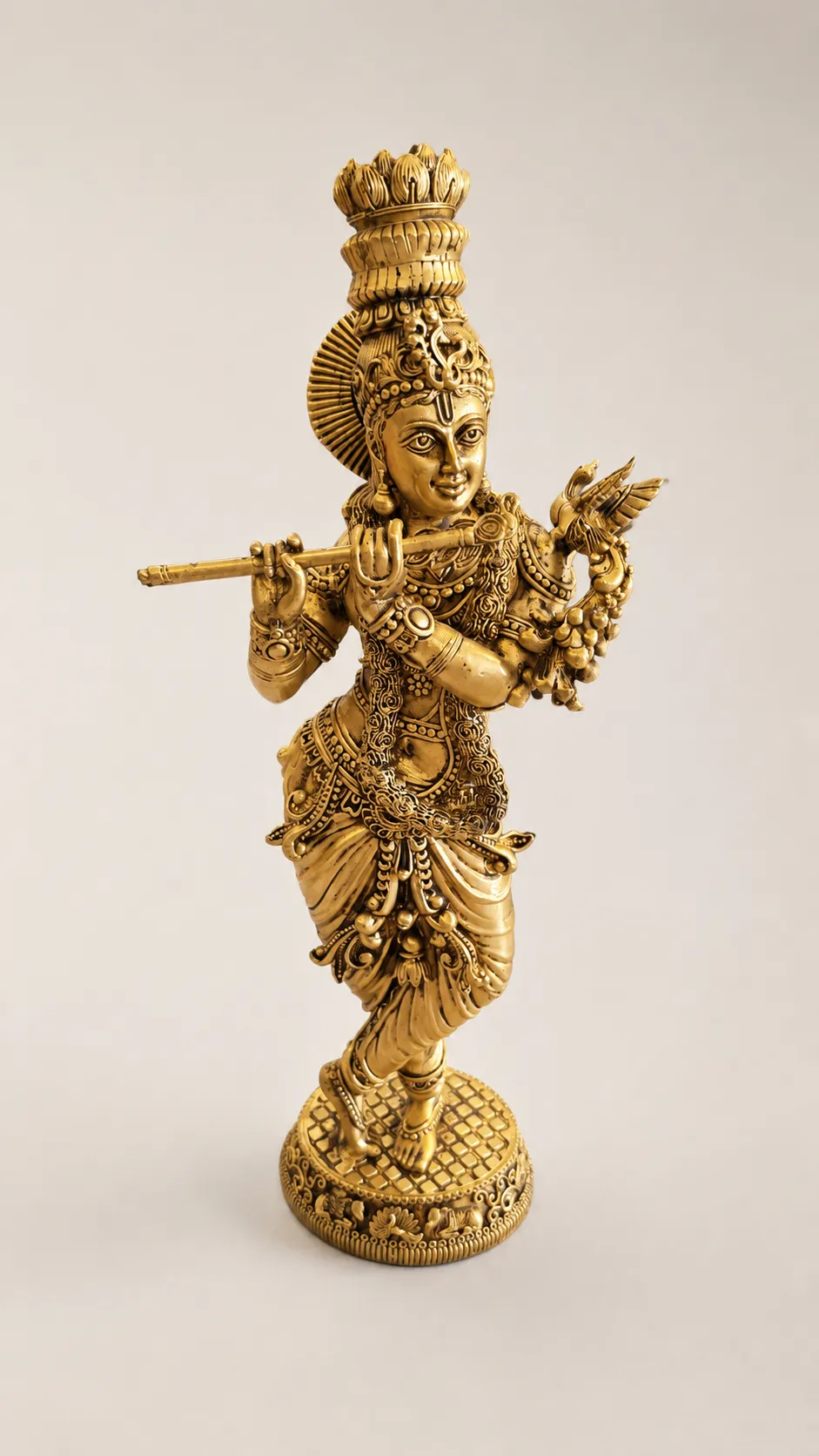 Brass Kanha Ji Idol
