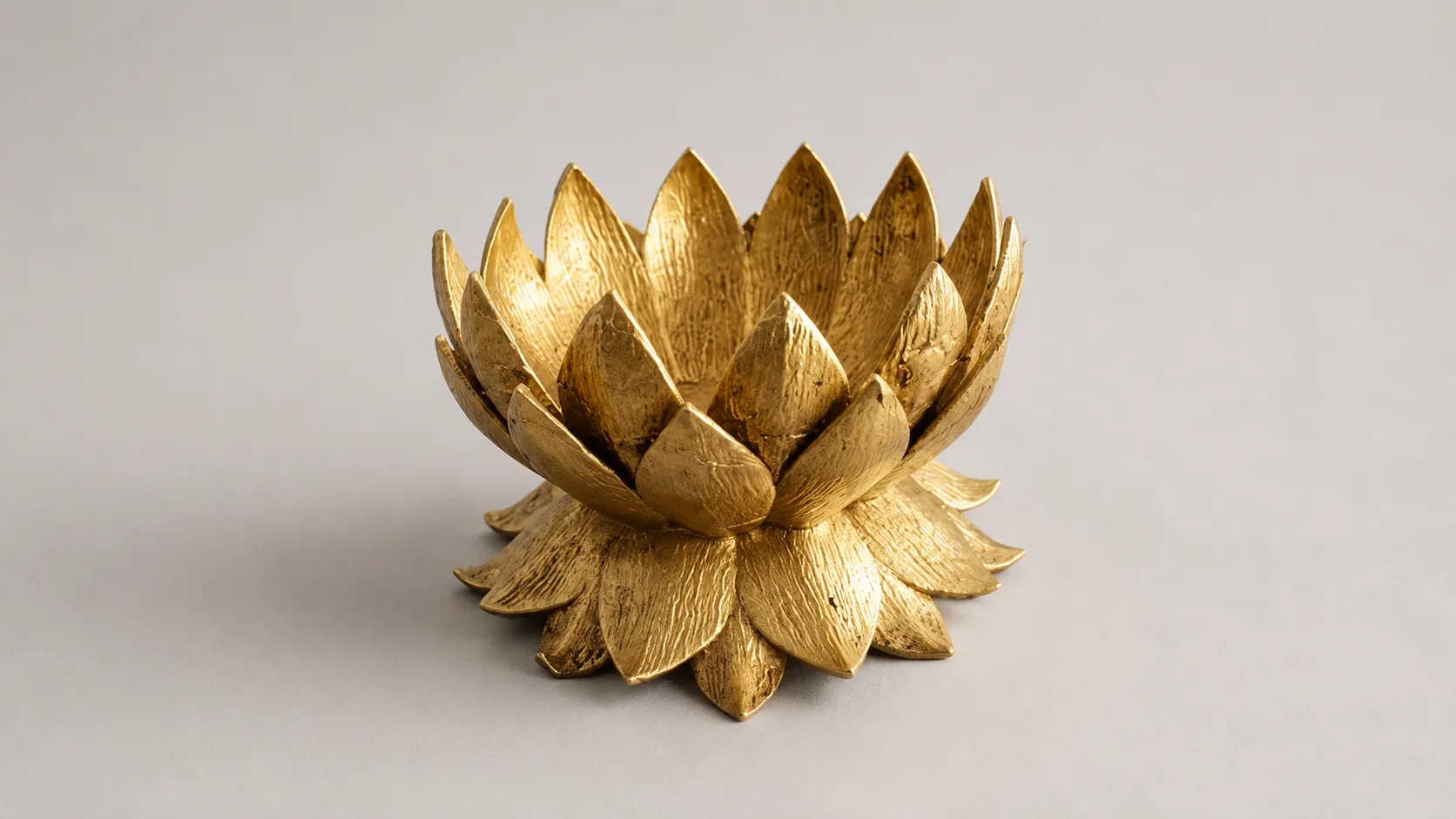 Brass Lotus Diya