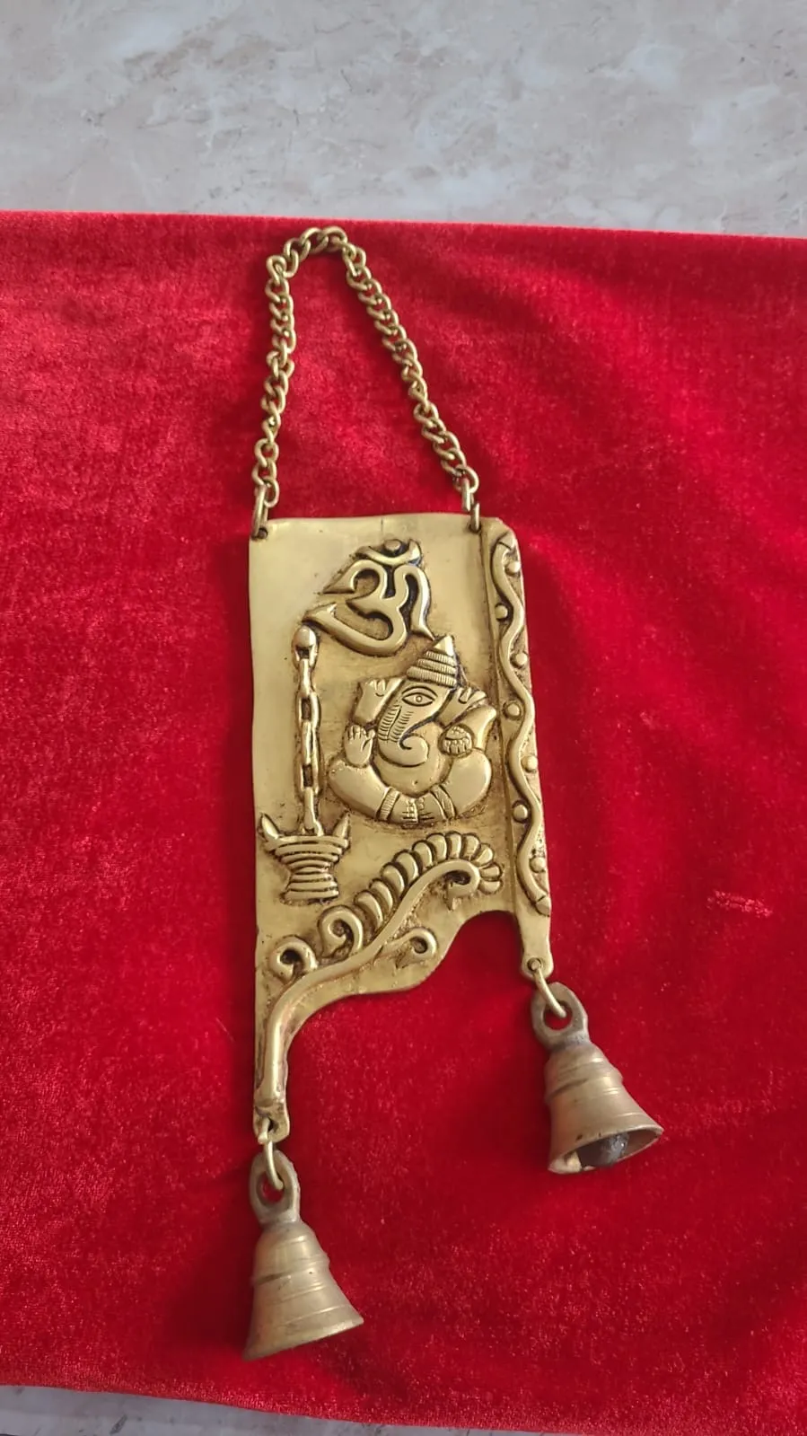     Brass Ganesh Ji with Bells