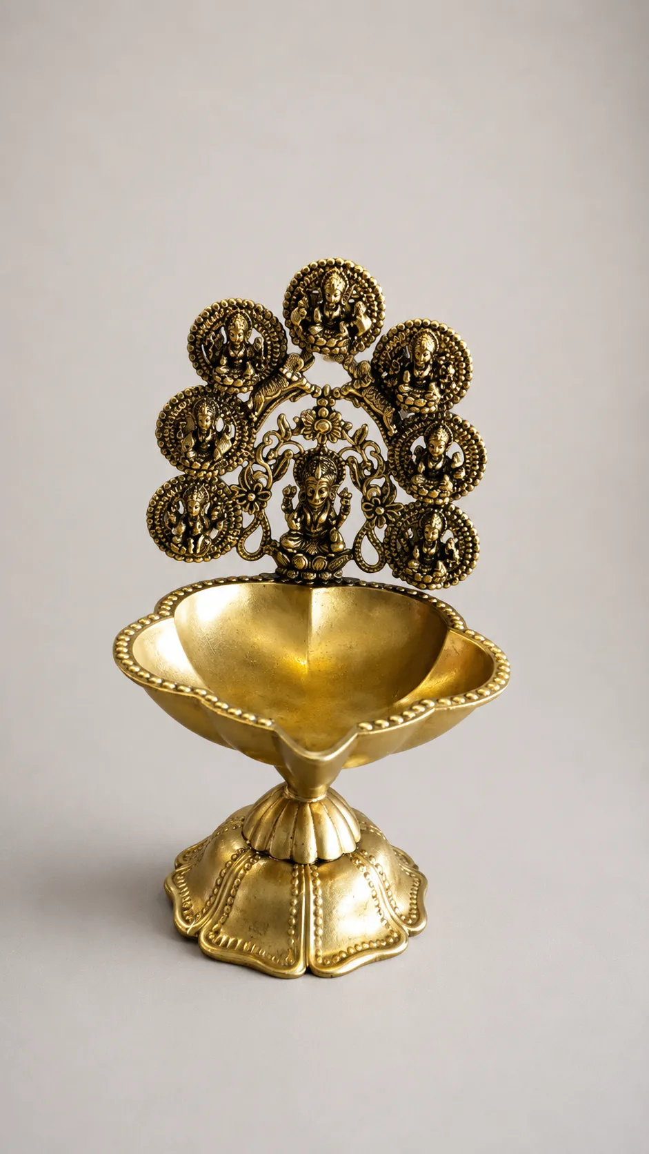 Brass Ashtalakshmi Diya