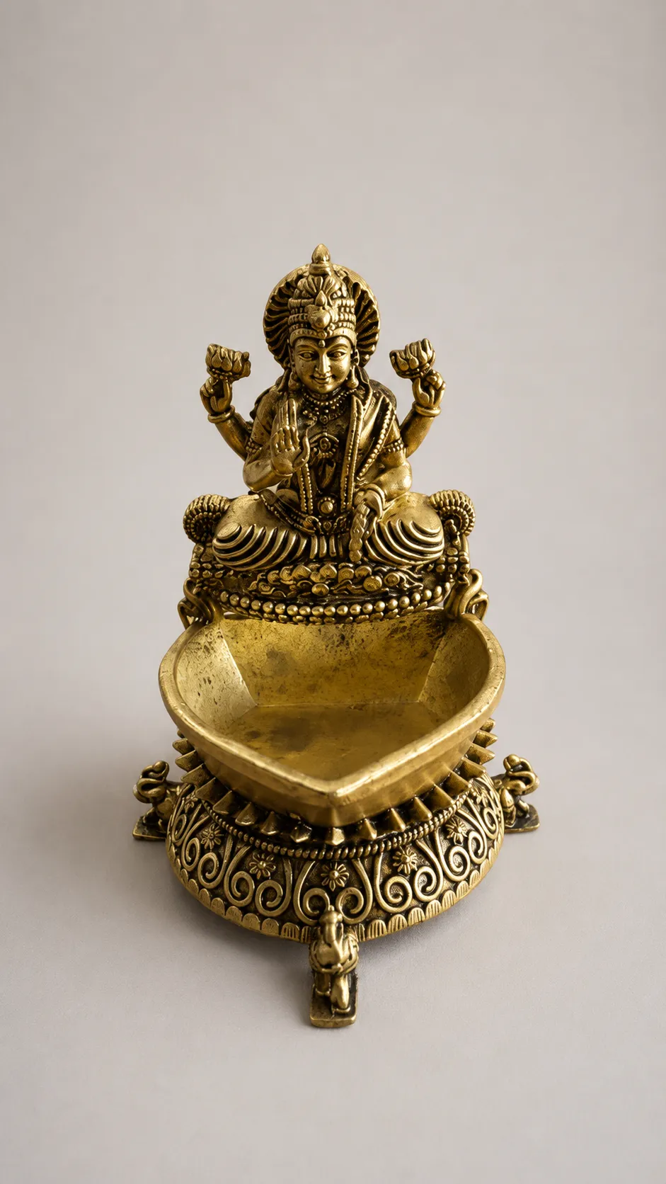 Handcrafted Brass Lakshmi Diya