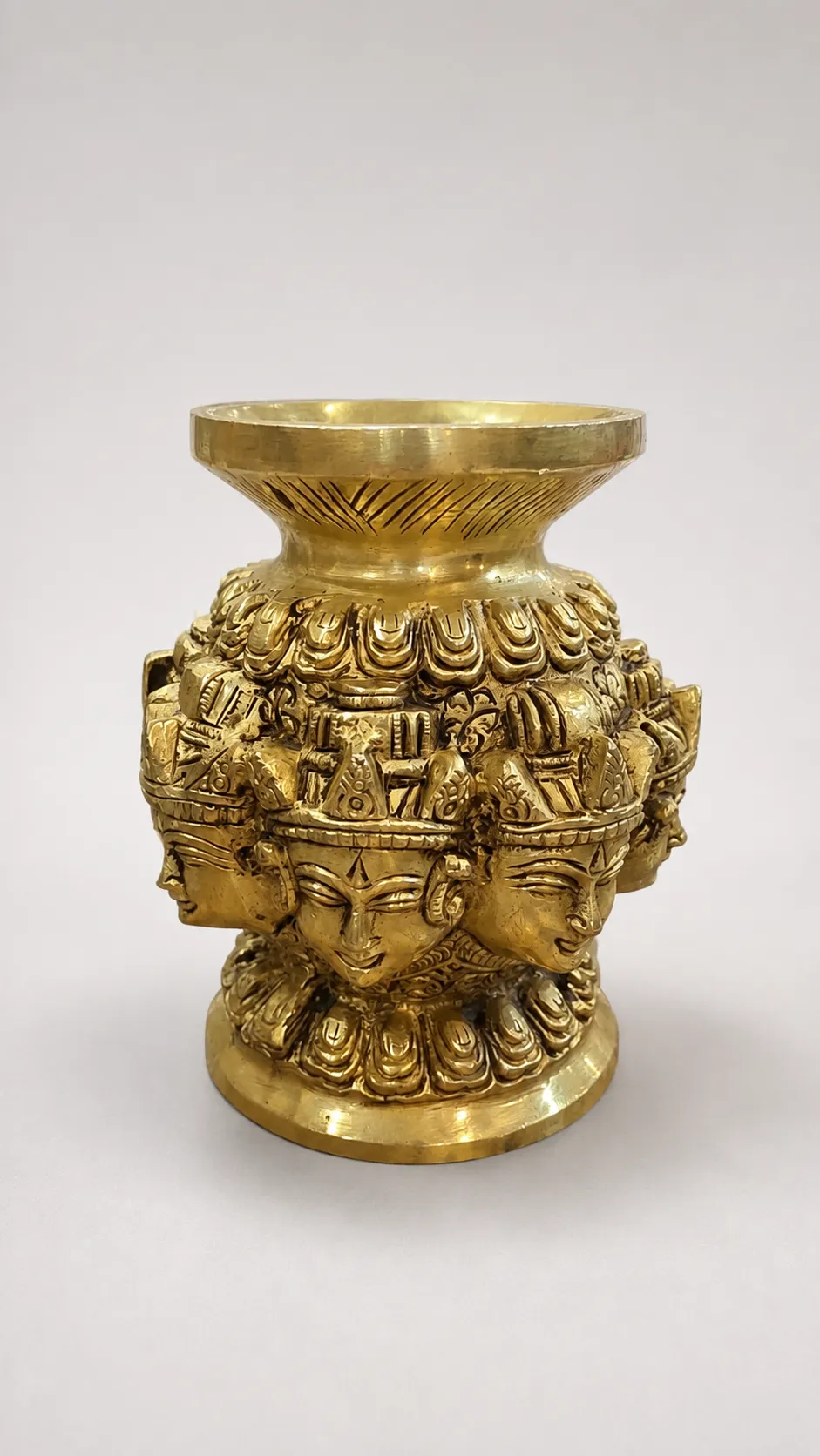 Brass Ashtalakshmi Kalash 