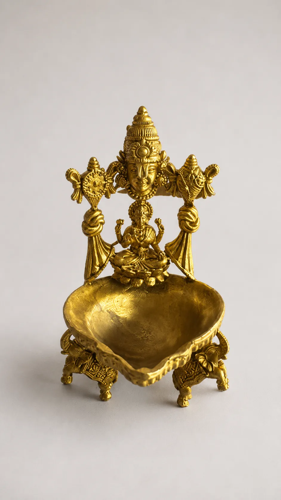 Brass Tirupati Balaji Lakshmi Diya