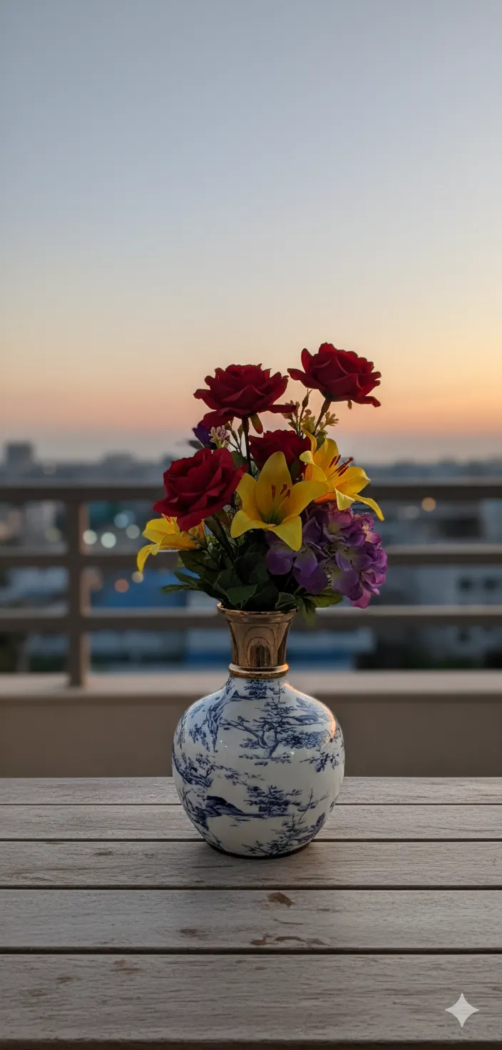 Metal Flower Vase