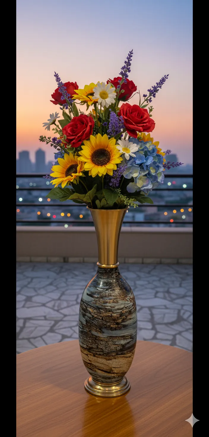     Metal Flower Vase