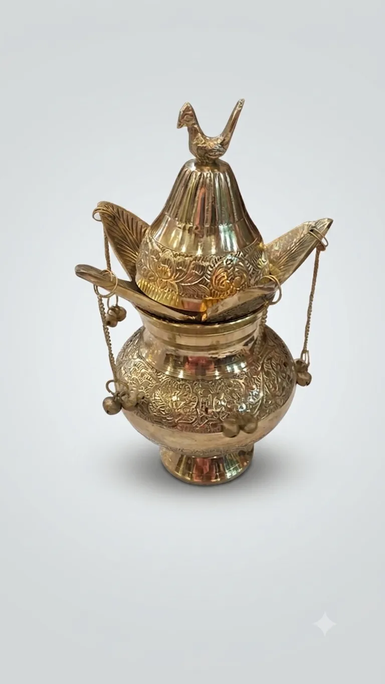 Brass Nariyal Kalash 