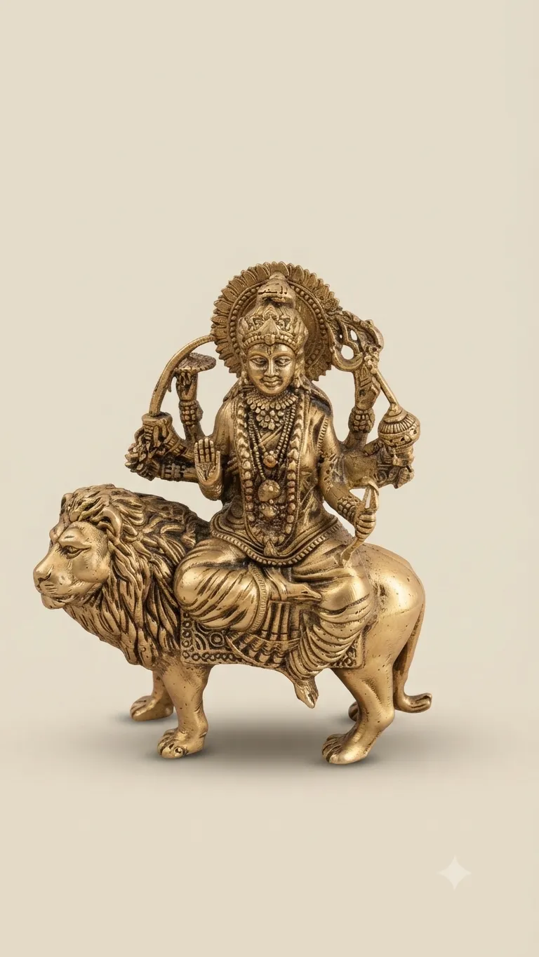 Brass Mata Rani Murti