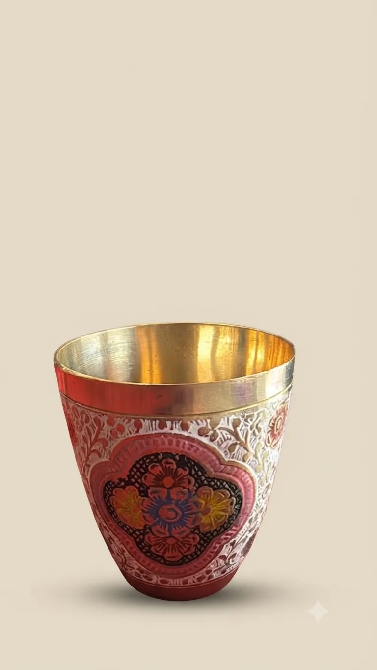 Brass Designer Glass