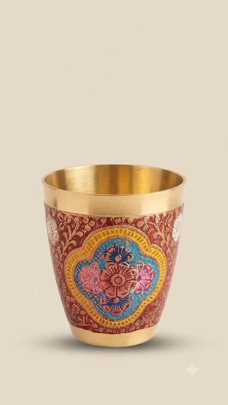 Brass Designer Glass